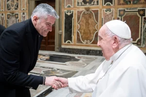 Sorin Mierlea , President of InfoCons Consumers Protection , had an official meeting with Pope Francis