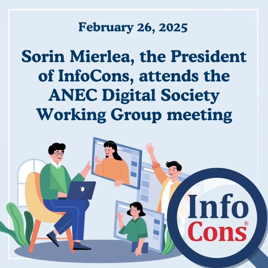 Sorin Mierlea , the President of InfoCons Consumers Protection , attends the second day of the ANEC Digital Society Working Group meeting
