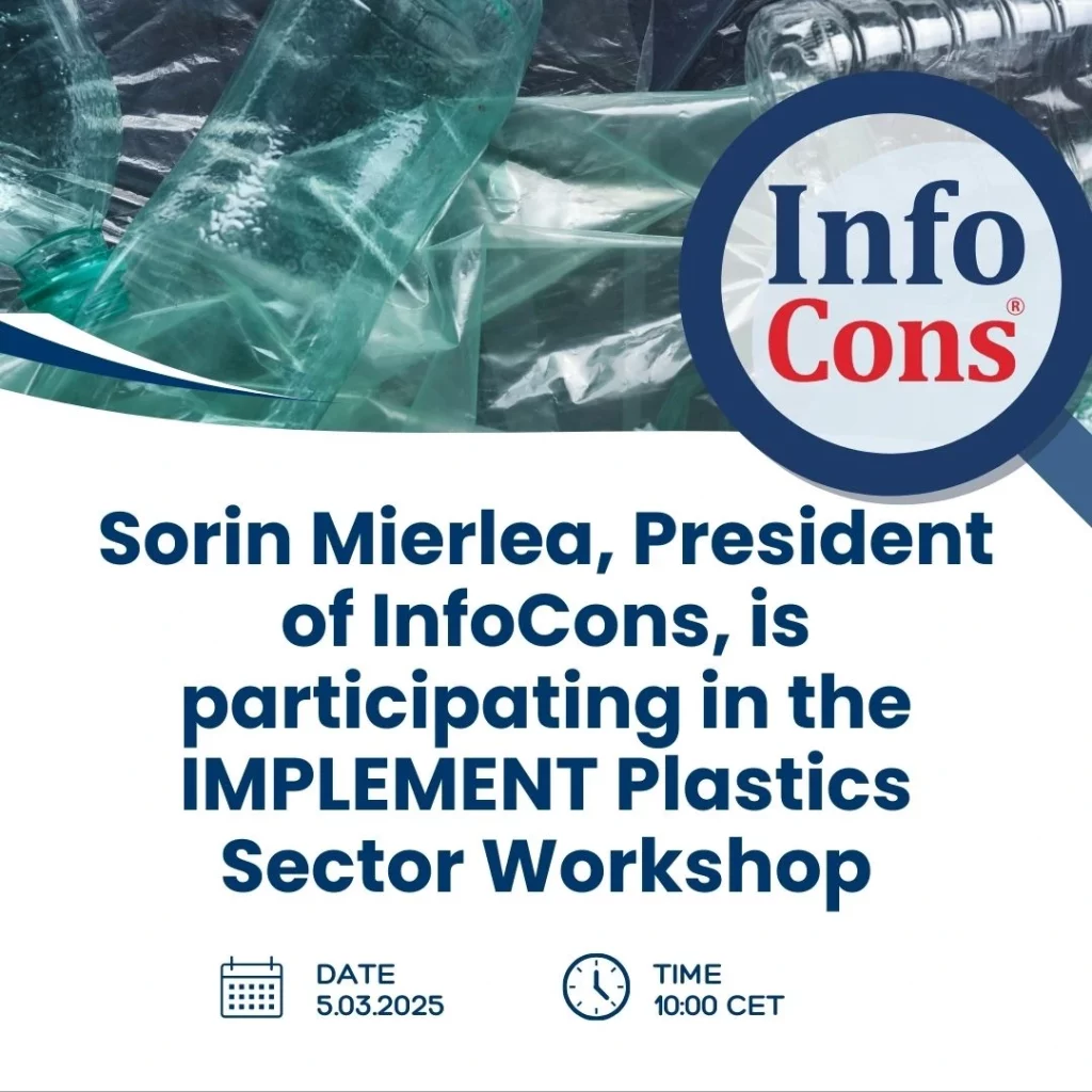 Sorin Mierlea , President of InfoCons Consumers Protection , is participating in the IMPLEMENT Plastics Sector Workshop