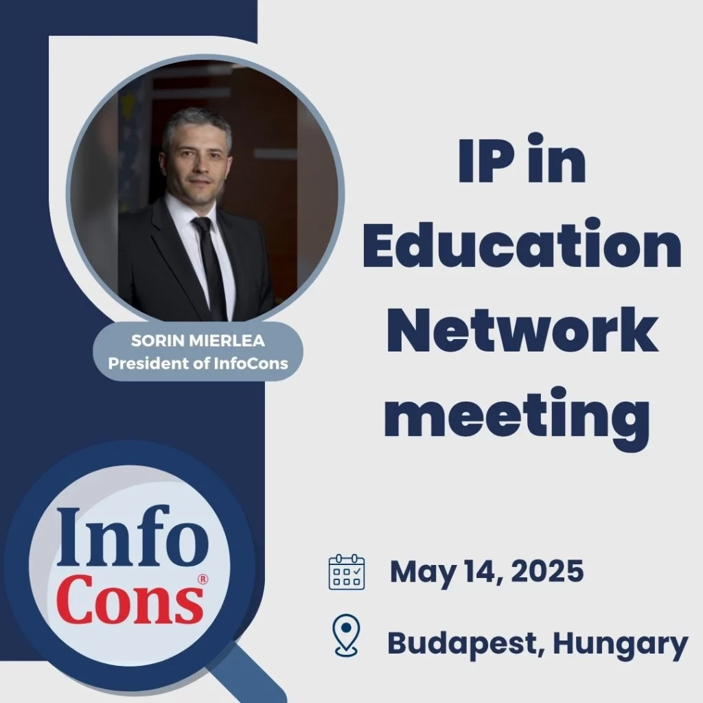 Sorin Mierlea , President of InfoCons Consumer Protection , is attenting the IP in Education Network meeting