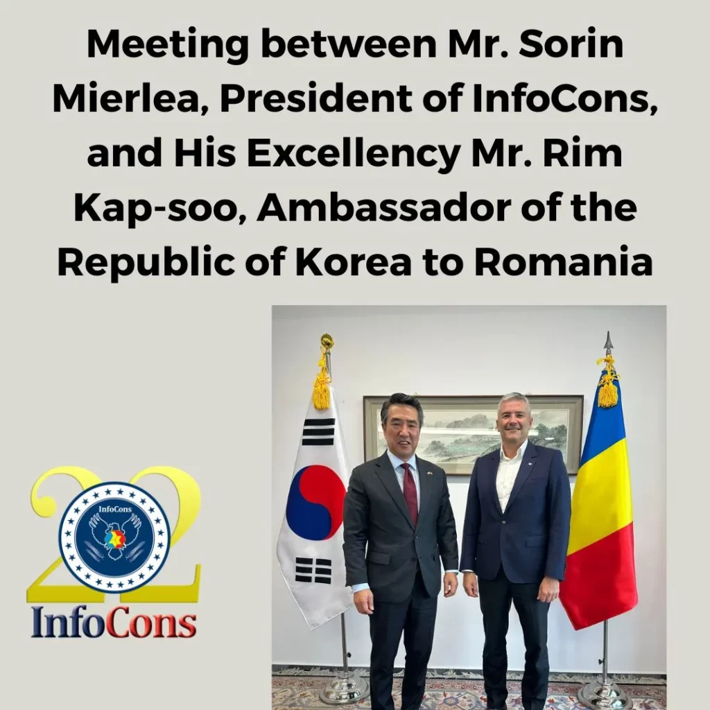 Meeting between Mr. Sorin Mierlea , President of InfoCons Consumer Protection , and His Excellency Mr. Rim Kap-soo , Ambassador of the Republic of Korea to Romania