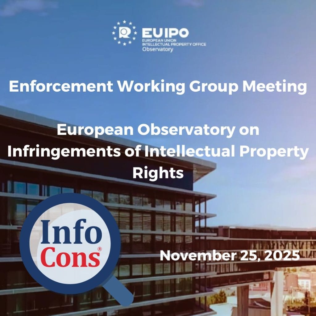 Sorin Mierlea , President of InfoCons Consumer Protection , is participating in the Enforcement Working Group Meeting of the EUIPO Observatory