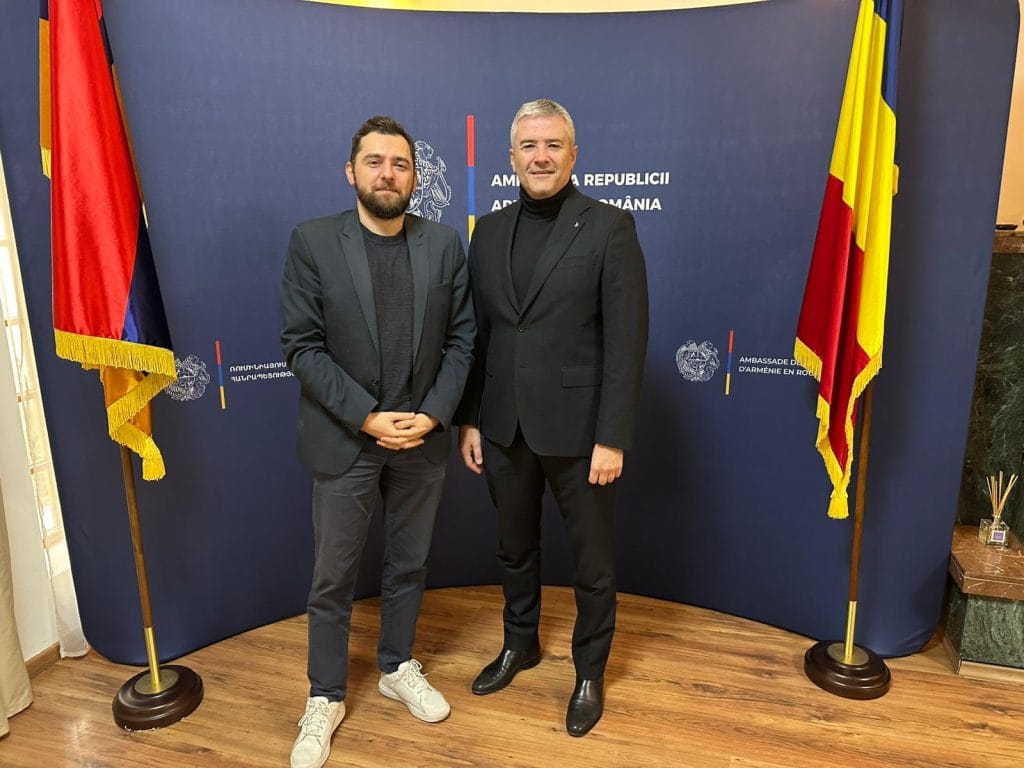 Meeting between Mr. Sorin Mierlea, President of InfoCons Consumers Protection, and His Excellency Mr. Tigran Galstyan, Ambassador of the Republic of Armenia to Romania
