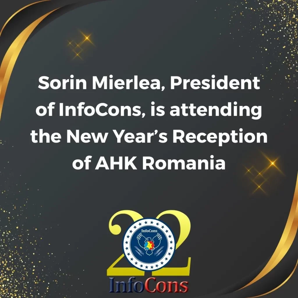 Sorin Mierlea , President of InfoCons Consumer Protection , is attending the New Year’s Reception of AHK Romania
