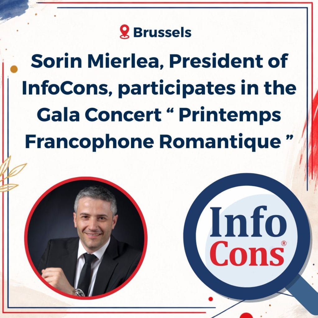 Sorin Mierlea , President of InfoCons Consumer Protection , participates in the Gala Concert “ Printemps Francophone Romantique ”