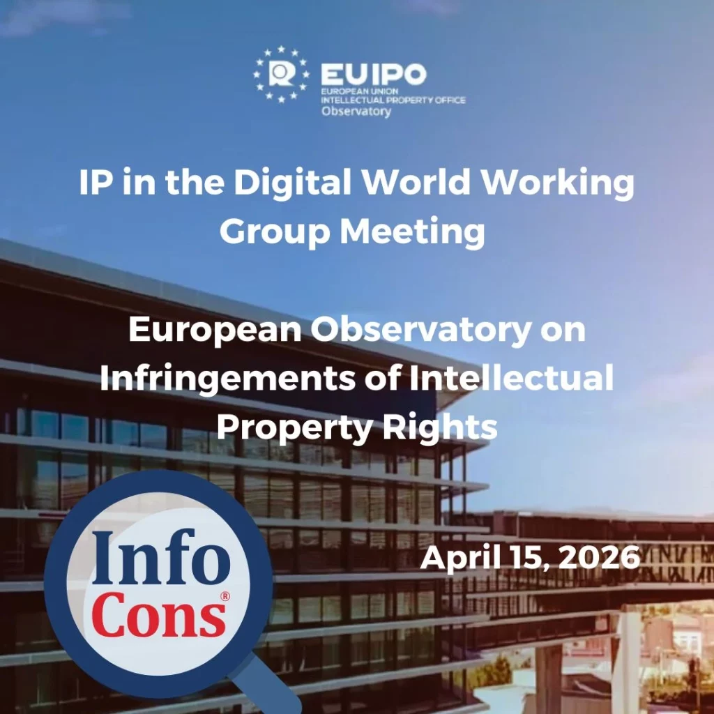 Sorin Mierlea , President of InfoCons Consumers Protection , is participating in the Intellectual Property in the Digital World Group Meeting of the EUIPO Observatory - European Union Intellectual Property Office