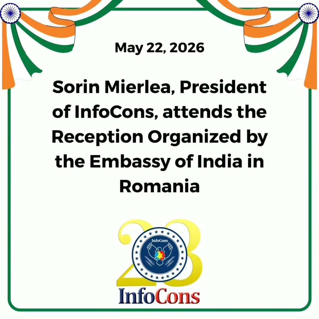 Sorin Mierlea , President of InfoCons Consumer Protection , attends the Reception Organized by the Embassy of India in Romania