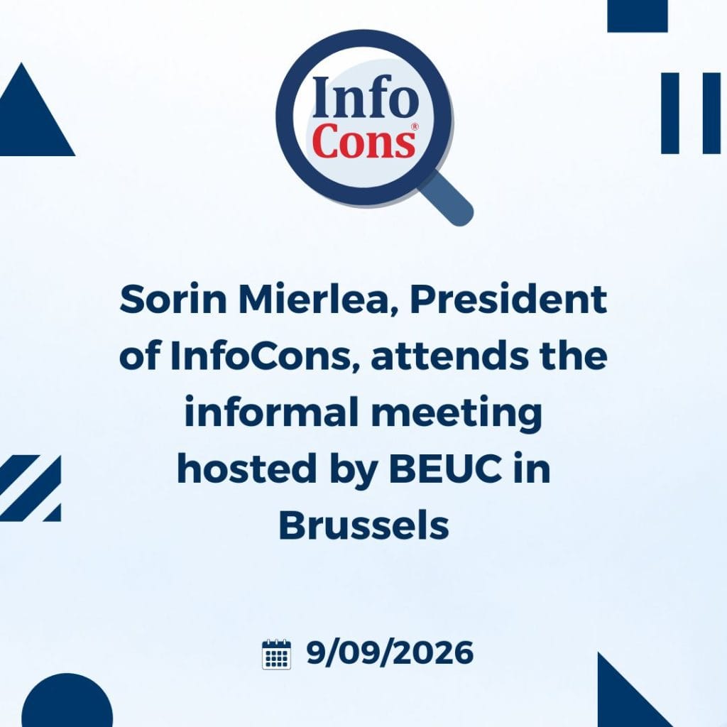 Sorin Mierlea , President of InfoCons Consumer Protection , attends the informal meeting hosted by BEUC in Brussels